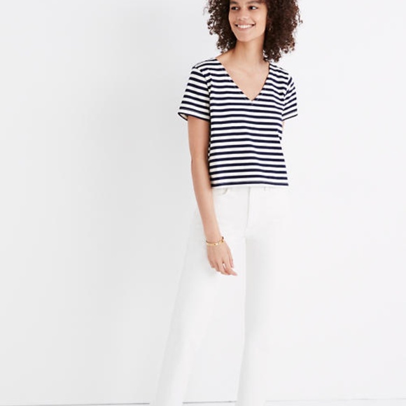 Madewell Setlist Boxy Top in Marton Stripe - Picture 2 of 5